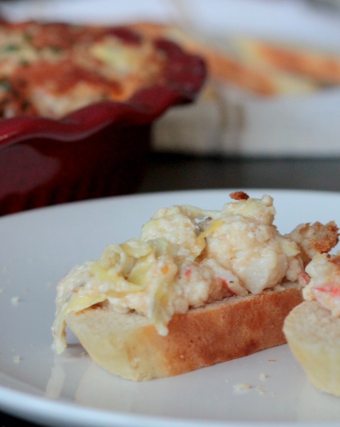 hot crab and artichoke dip