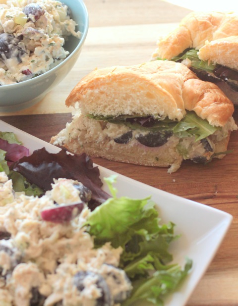 chicken salald with grapes and apples recipe